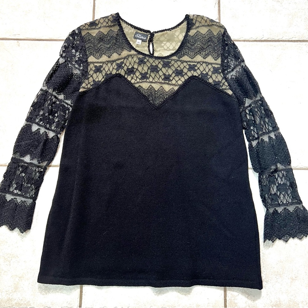 Elaris Handloomed Lace Sweater
